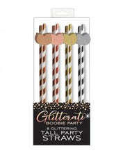 Load image into Gallery viewer, Glitterati Boobie Tall Party Straws