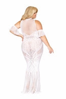 Load image into Gallery viewer, Bodystocking Gown White Q/S