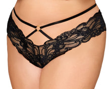 Load image into Gallery viewer, Cheeky Open Crotch Thong W/ Chains 1X/2X
