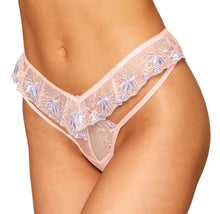 Load image into Gallery viewer, Floral Flutter G-STRING Rose Quartz S/M