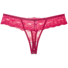 Load image into Gallery viewer, La Belle Fantastique Lace Panty- Rose Red- Medium
