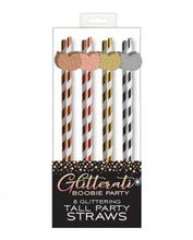 Load image into Gallery viewer, Glitterati Boobie Tall Party Straws
