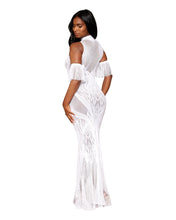 Load image into Gallery viewer, Bodystocking Gown White O/S
