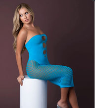 Load image into Gallery viewer, Seamless Gown Turquoise O/S
